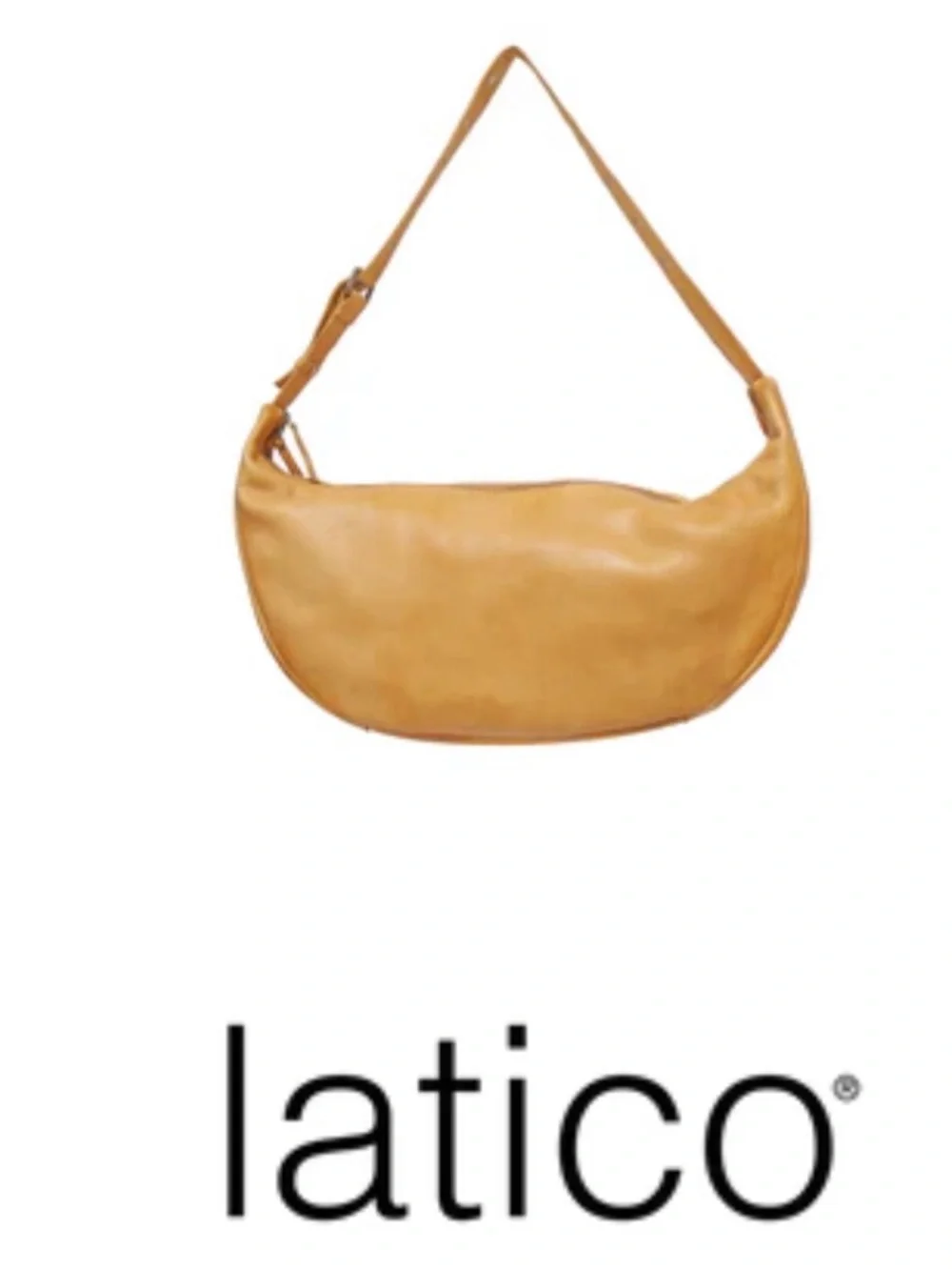 latico Cabo CamelLeather Crossbody Hobo Bag